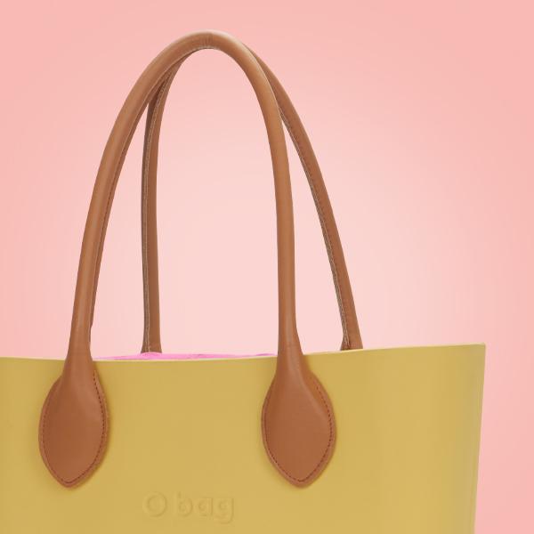 O Bag Tasche+braune lange Griffe+Beutel