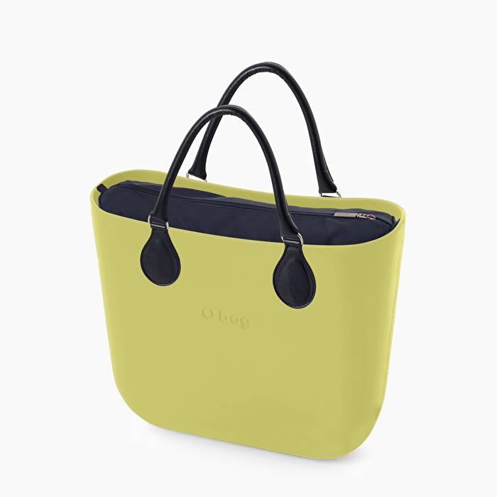 Vermomd hybride Lang O bag mini celery green and navy blue | Make your own item | O bag