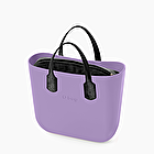 O bag mini lila y negro efecto poni
