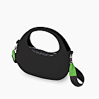 O bag oblò schwarz und greenery