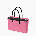 O bag beach in Pink und Schwarz