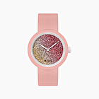 O clock rosa polvo y glitter bicolor