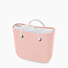 O bag mini rosa smoke e bianco