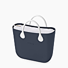 O bag mini navy blue and white