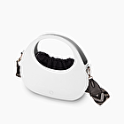 O bag oblò milk with arrow shoulder strap